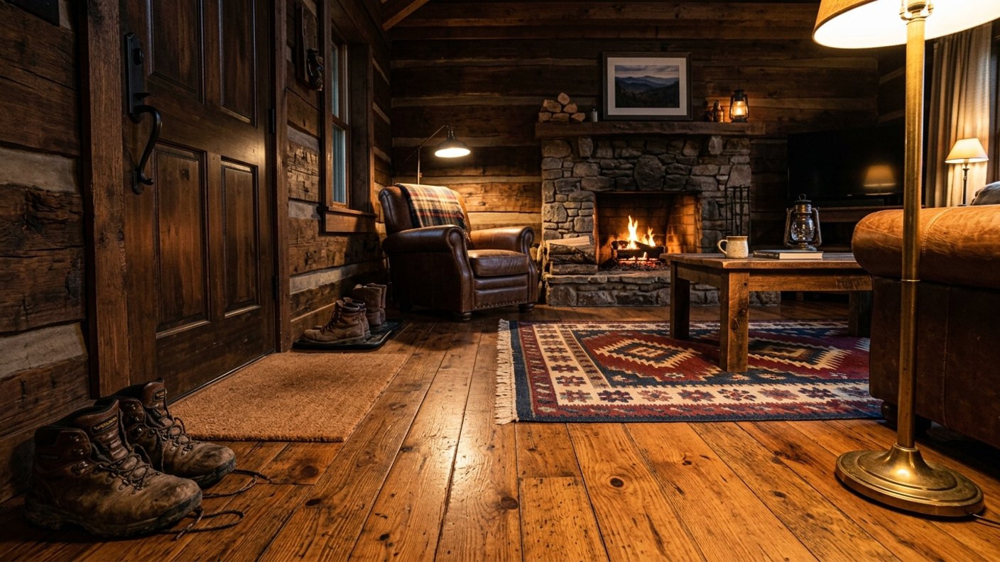 Cabin Floors That Take Muddy Boots and Wet Dogs