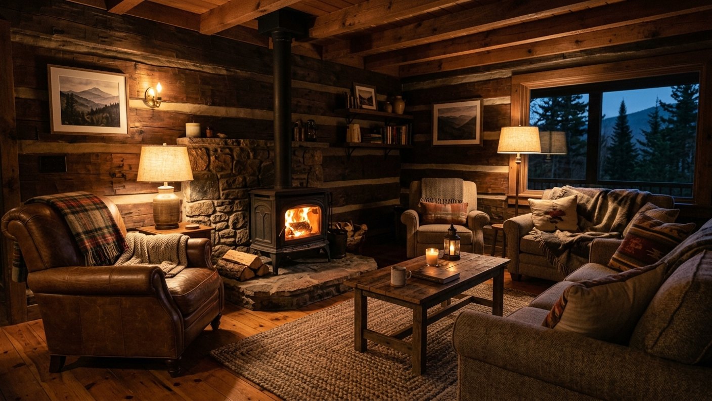 Cabin Living Room Ideas That Actually Feel Warm